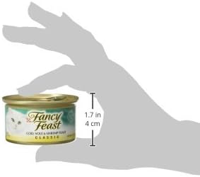 Purina Fancy Feast Seafood Classic Pate Collection Grain Free Wet Cat Food Variety Pack - (Pack of 30) 3 oz. Cans