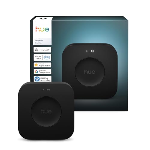 Philips Hue Bridge Pro, Smart Lighting Hub, Wireless, Advanced Encryption, Supports 150+ Lights & 50+ Accessories, Hue Bridge System Works with Apple Home, Alexa, Google, Samsung SmartThings - Image 2