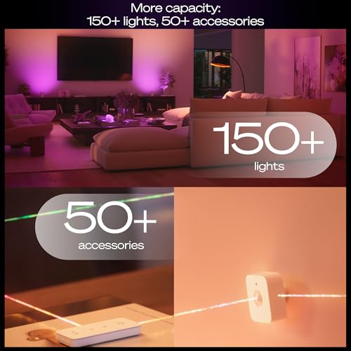 Philips Hue Bridge Pro, Smart Lighting Hub, Wireless, Advanced Encryption, Supports 150+ Lights & 50+ Accessories, Hue Bridge System Works with Apple Home, Alexa, Google, Samsung SmartThings - Image 7