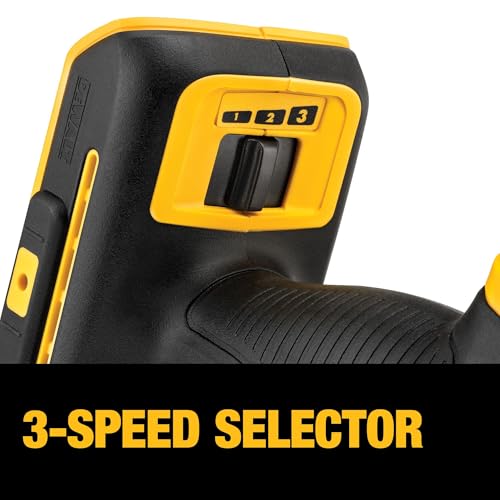DEWALT 20V MAX XR Oscillating Multi-Tool Cordless, Variable Speed Brushless Motor Multitool with LED Light, Extended Runtime, Includes Two Wood Cutting Blades, Tool Only (DCS356B) - Image 6