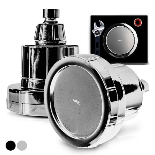 Eskiin Filtered Showerhead - Best Shower Head With Filters For Healthy Hair & Skin - High Pressure Water Softener For Hard Water - Reduce Dandruff, Protect Colored Hair, And Soothe Dry Skin (Chrome) - Image 2
