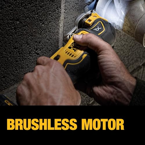 DEWALT 20V MAX XR Oscillating Multi-Tool Cordless, Variable Speed Brushless Motor Multitool with LED Light, Extended Runtime, Includes Two Wood Cutting Blades, Tool Only (DCS356B) - Image 3