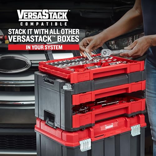 CRAFTSMAN 230 Pcs Mechanics Tool Set, Socket Wrench Set, Car Tool Kit with VERSASTACK Toolbox, SAE and Metric,1/4 in, 3/8 in, and 1/2 Drive, Short and Long Arm Hex Keys (CMMT45306) - Image 8