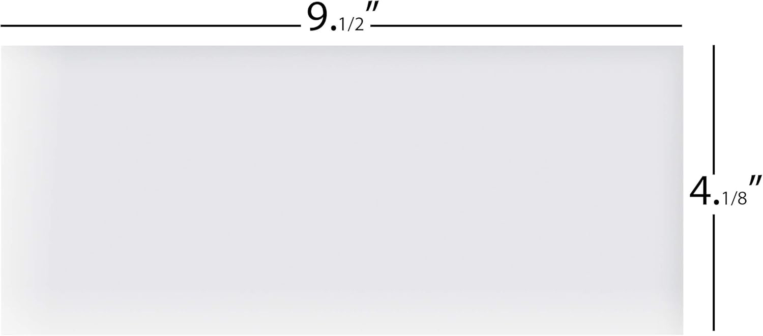 #10 Envelopes Letter Size Self Seal | 100 Business Mailing Security Peel and Sealing Envelope | 100% Tinted | no 10 White Windowless Legal Regular Plain Envelops Pack | 4-1/8 x 9-1/2 Inches | 24 LB