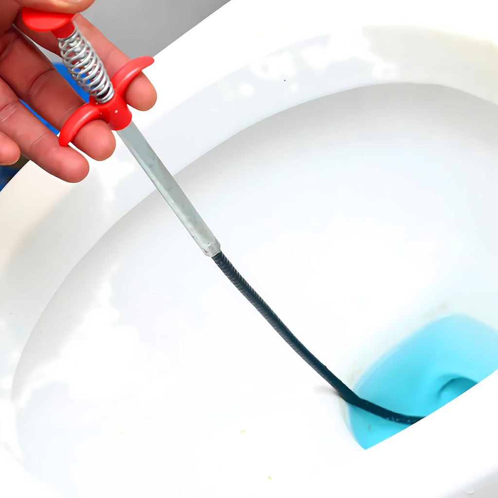 Drain Snake, Drain Clog Remover - Gutter Cleaning Tools Drain Cleaner for Toilet Sewer Shower Kitchen Bathroom Tub Clogged Drains Opener Cleaning Tool, Flexible Grabber Claw Pick Up Reacher (79 inch)