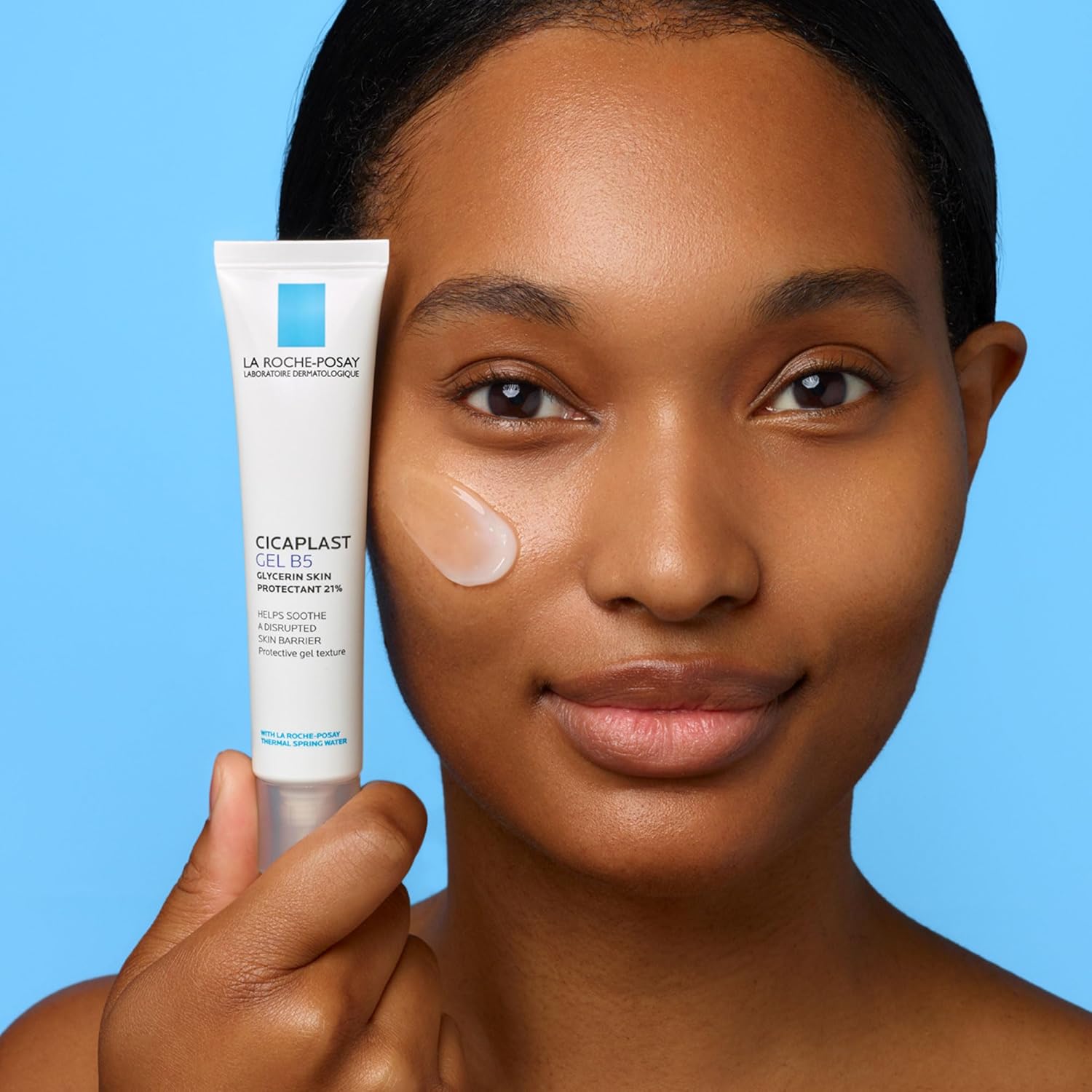 La Roche-Posay Cicaplast Gel B5, Protective Repair Gel for Cracked, Chapped Skin with Madecassoside and Glycerin, Tested Post-Procedure, Post-Stitches, Post-Laser, 1.35 Fl Oz