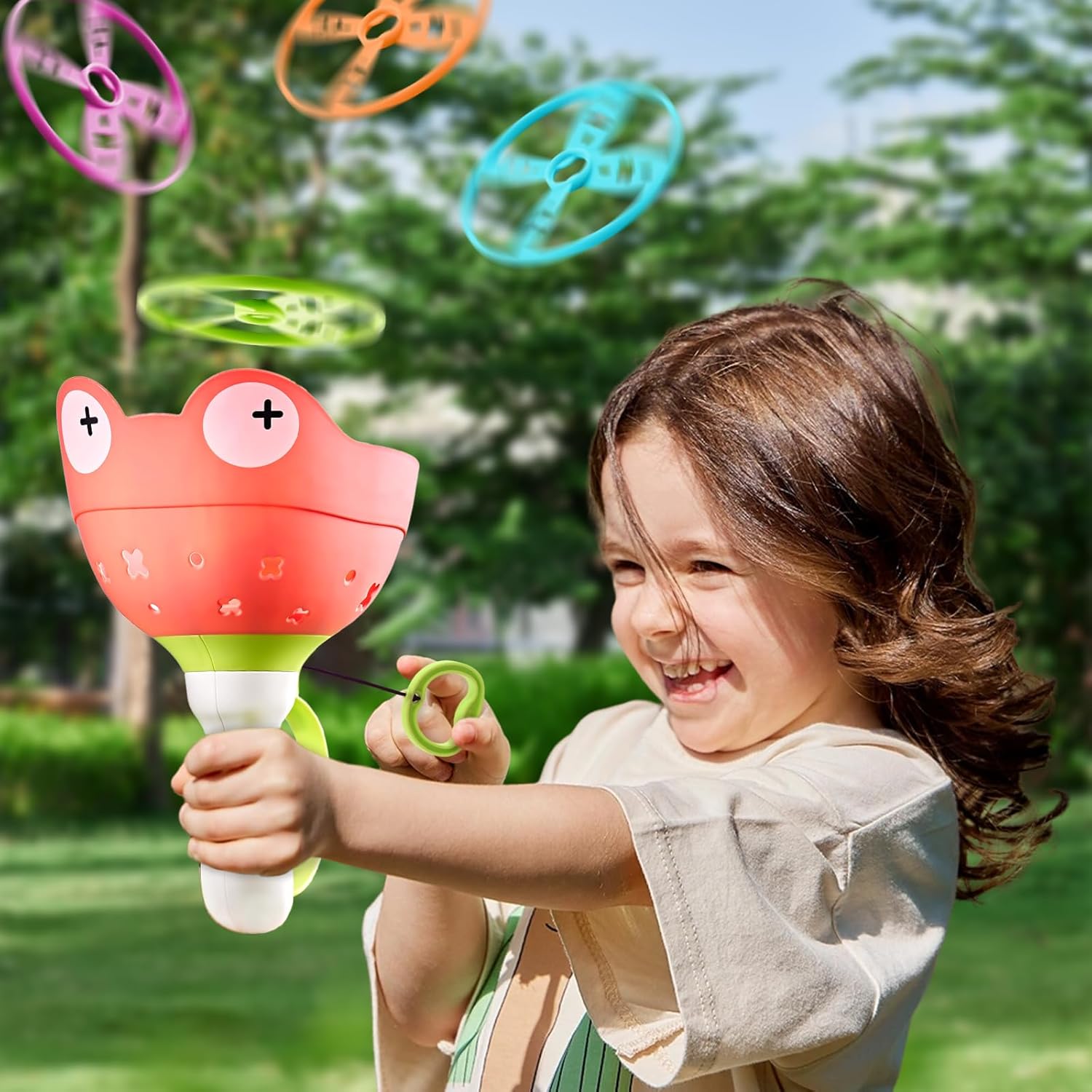 Outside Toys for Kids Ages 4-8 - Manual Capture Catching Game - Toddler Chasing Toy for Boys & Girls, Ages 3-7 - Outdoor Fun Family Games