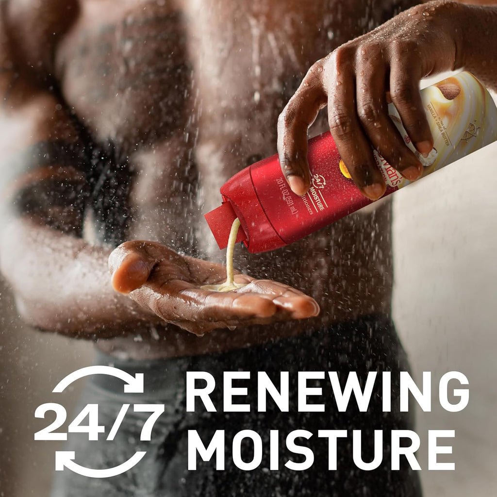 Old Spice Body Wash GentleMan’s Super Hydration for Men, 24/7 Renewing Moisture, Gentle on Skin with Skin Conditioners, Vanilla + Shea Butter Scent, 20 oz