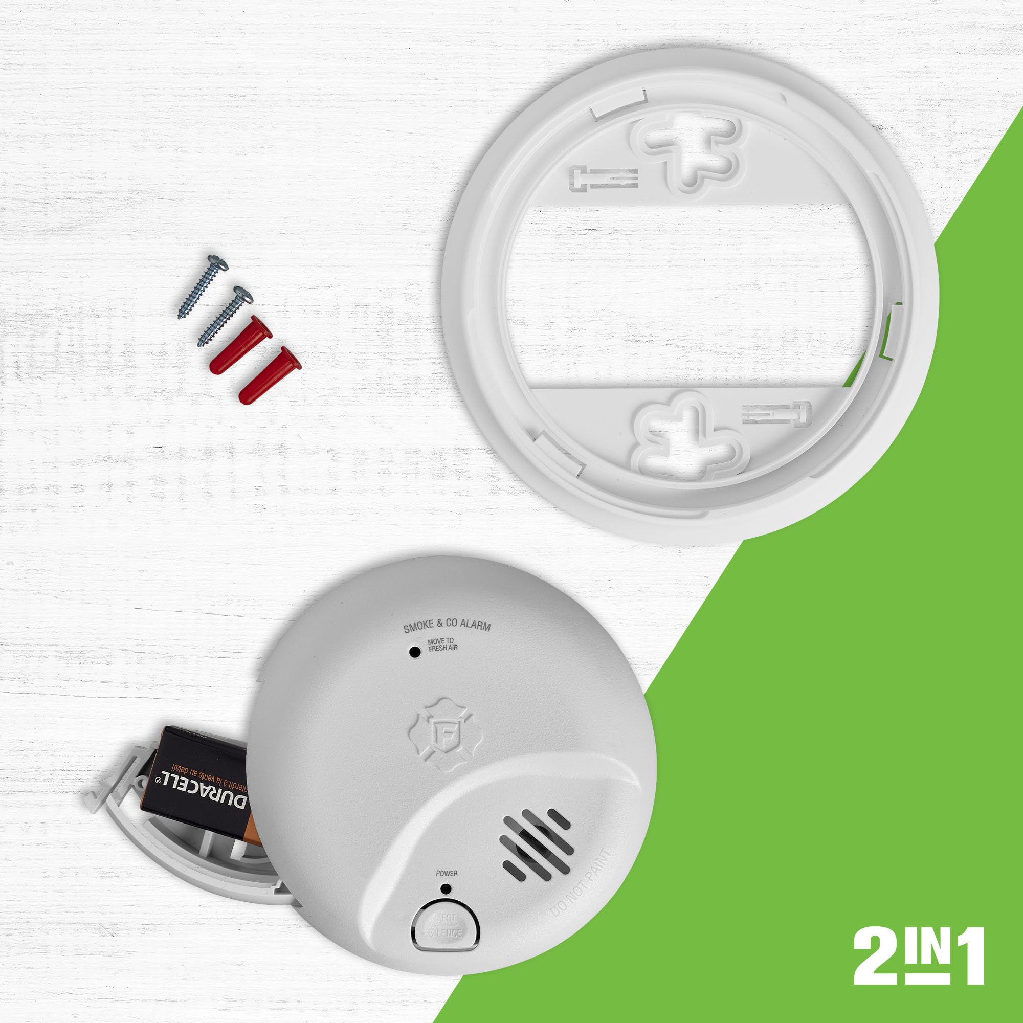 First Alert Combination Smoke & Carbon Monoxide Alarm, Battery Operated Detector with Test & Silence Button, SMICO100, 3-Pack - Image 8
