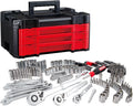 CRAFTSMAN 230 Pcs Mechanics Tool Set, Socket Wrench Set, Car Tool Kit with VERSASTACK Toolbox, SAE and Metric,1/4 in, 3/8 in, and 1/2 Drive, Short and Long Arm Hex Keys (CMMT45306) - Image 1